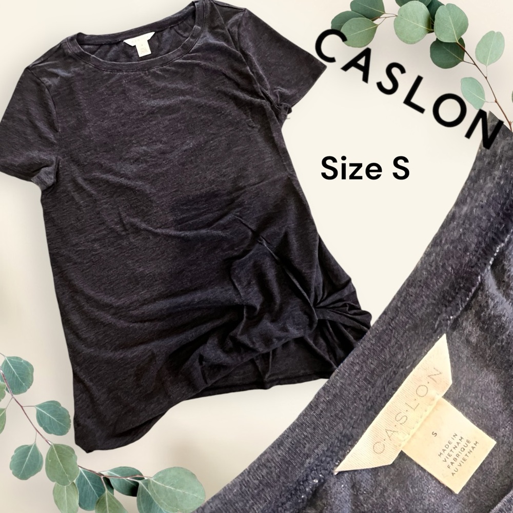 Side tie black shirt
